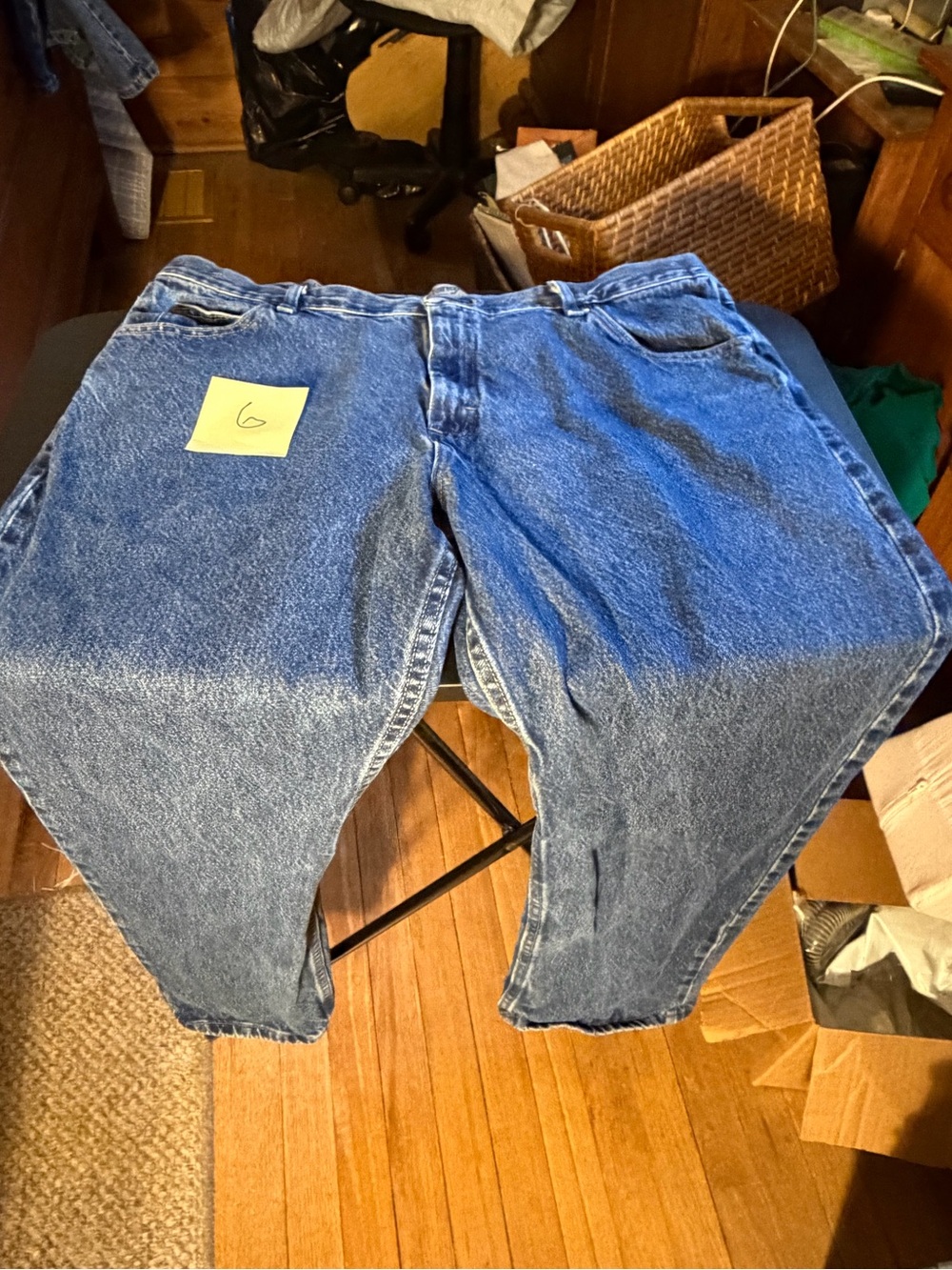 Wranglers Authentics Classic Men's Blue Denim Jeans - size 40